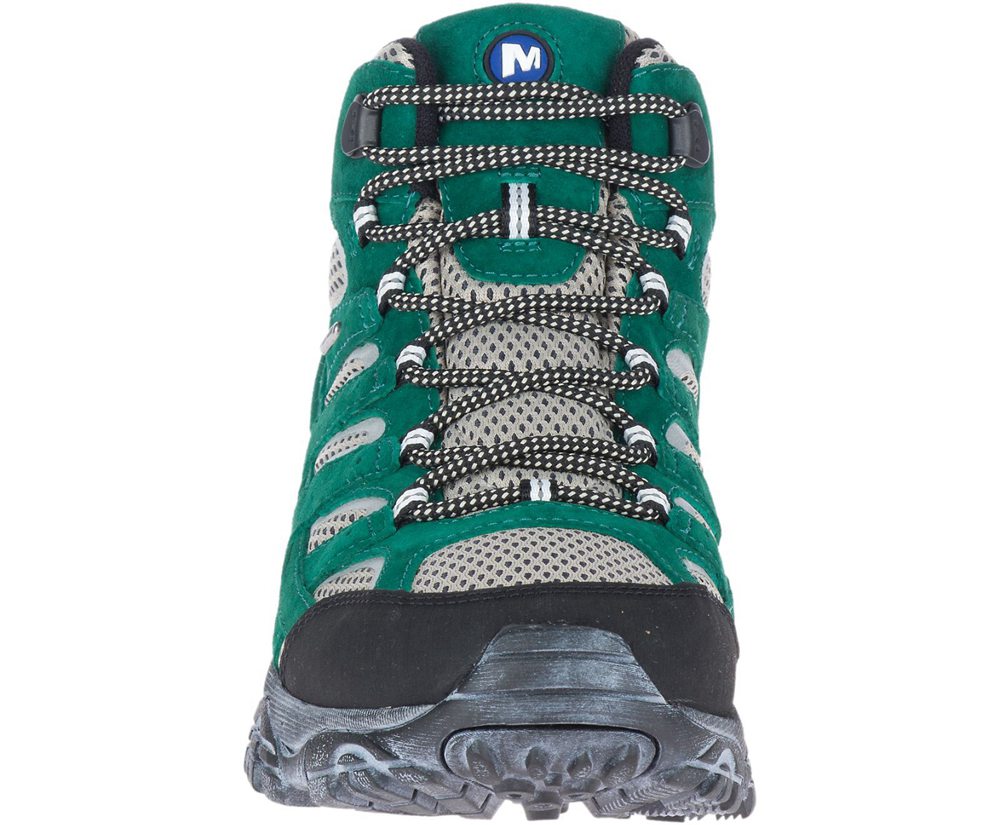 Kozaki Merrell Męskie Zielone - Moab 2 Mid Waterproof X Outdoor Voices - 389456-KZR